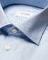 Eton Cotton Tencel Houndstooth Subtle Stretch Overhemd Licht Blauw