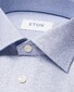 Eton Cotton Tencel Lyocell Stretch Rich Woven Texture Shirt Light Blue