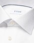 Eton Cotton Tencel Lyocell Stretch Rich Woven Texture Shirt White