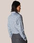 Eton Cotton Tencel Paisley Pattern Shirt Blue
