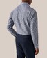 Eton Cotton Tencel Stretch Rich Texture Diagonal Twill Overhemd Navy