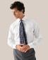 Eton Cotton Tencel Stretch Rich Texture Diagonal Twill Overhemd Wit
