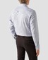 Eton Cotton Tencel Subtle Stretch Rich Texture Diagonal Twill Stripe Shirt Navy