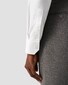 Eton Cotton Twill Semi Solid Structure Overhemd Wit