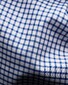 Eton Cotton Twill Stretch Check Pattern Overhemd Blauw