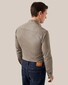 Eton Cotton Two Ply Single Jersey Knit Tone-on-Tone Buttons Shirt Brown