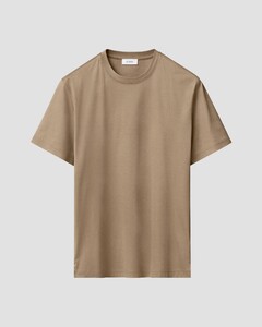 Eton Crew Neck Filo di Scozia Jersey Cotton T-Shirt Bruin