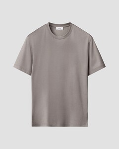 Eton Crew Neck Filo di Scozia Jersey Cotton T-Shirt Grey