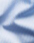 Eton Cut Away Collar Striped Fine Twill Overhemd Licht Blauw