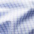 Eton Cutaway Check Poplin Overhemd Licht Blauw