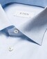 Eton Cutaway Collar Elevated Cotton Duo Stripe Overhemd Licht Blauw