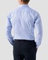 Eton Cutaway Collar Rich Structured Textured Twill Overhemd Licht Blauw
