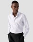 Eton Cutaway Collar Rich Structured Textured Twill Overhemd Wit