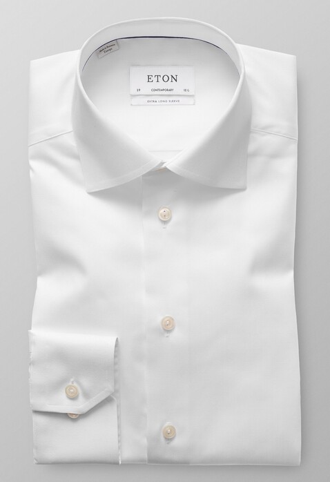 Eton Cutaway Mouwlengte 7 Signature Twill Shirt White