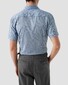 Eton Cutaway Short Sleeve Mini Pattern Overhemd Licht Blauw