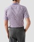 Eton Cutaway Short Sleeve Mini Pattern Overhemd Roze