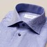 Eton Cutaway Textured Twill Overhemd Avond Blauw