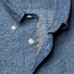 Eton Denim Button Down Shirt Light Blue