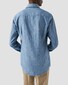 Eton Denim Twill Mélange Effect Wide Spread Collar Shirt Light Blue