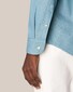 Eton Denim Uni Corozo Buttons Overhemd Blauw