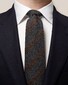 Eton Diagonal Striped Wool Tie Grey