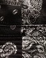 Eton Dobby Bucket Hat Monochrome Patchwork Pattern Hoedje Zwart
