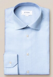 Eton Dobby Cutaway Shirt Light Blue