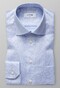 Eton Dobby Structure Cotton Tencel Overhemd Licht Blauw