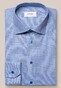Eton Dobby Subtle Geometric Pattern Fine Texture Shirt Blue