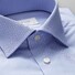 Eton Dot Floral Sleeve 7 Shirt Light Blue