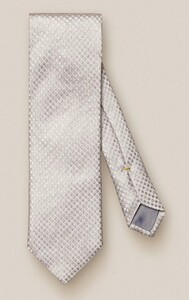 Eton Dotted Jacquard Weave Evening Tie Light Grey