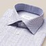 Eton Double Check Signature Twill Overhemd Grijs-Blauw