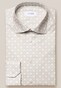 Eton Double E Logo Pattern Fine Twill Shirt Off White