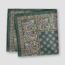 Eton Double-Face Fantasy Pochet Groen