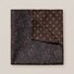 Eton Double-Side Wool Paisley Medallion Pocket Square Dark Gray