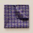 Eton Double Sided Fantasy Paisley Check Pocket Square Purple