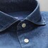 Eton Dressy Denim Overhemd Donker Blauw Melange