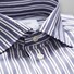 Eton Dual Striped Poplin Shirt Navy