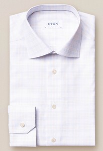 Eton Duo Check Shirt Pink