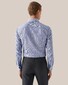 Eton Elegant Texture Royal Dobby Overhemd Donker Blauw