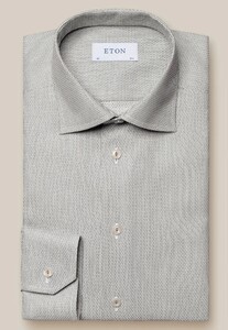Eton Elegant Texture Royal Dobby Shirt Beige