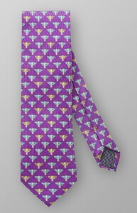 Eton Elephant Tie Dark Purple