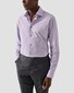 Eton Elevated Poplin Fine Check Mother of Pearl Buttons Supima Cotton Shirt Light Purple