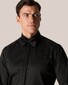 Eton Evening Cut Away Tuxedo Shirt Hidden Buttons Overhemd Zwart