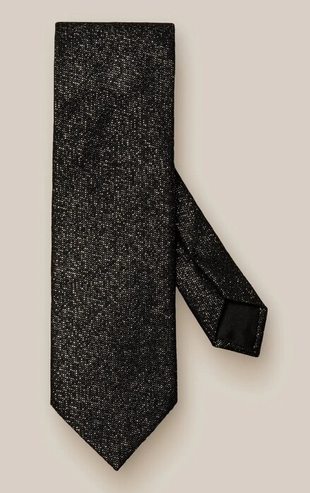 Eton Evening Glitter Effect Tie Black