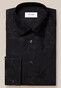 Eton Evening Jacquard Floral Pattern Mother of Pearl Buttons Shirt Black
