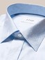 Eton Evening Jacquard Subtle Floral Pattern Mother of Pearl Buttons Shirt Light Blue