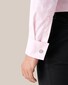 Eton Evening Jacquard Subtle Floral Pattern Mother of Pearl Buttons Shirt Light Pink