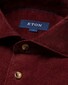 Eton Extra Soft Baby Corduroy Horn-Effect Buttons Overhemd Donker Rood