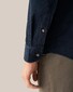 Eton Extra Soft Baby Corduroy Horn-Effect Buttons Overhemd Navy